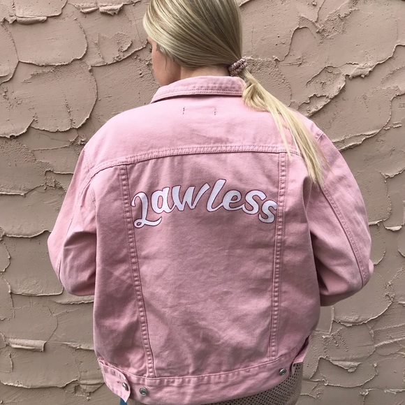 missguided pink denim jacket